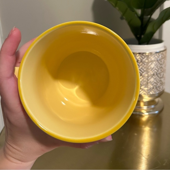 Large Oversized Yellow Mosaic Butterfly Mug - Picture 2 of 4